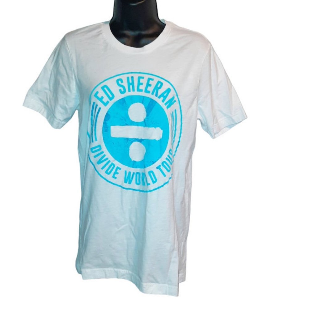 Ei-Lo Ed Sheeran Divide World Tour Medium White T-Shirt